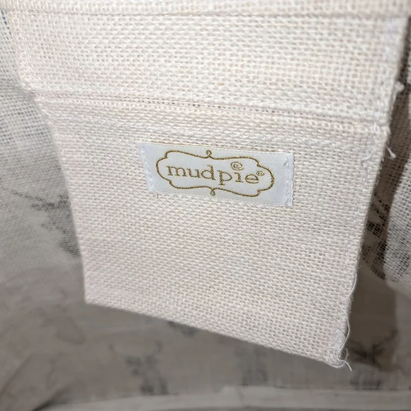 Mud Pie Cream and Brown Deer Print Shoulder Bag - Picture 2 of 3